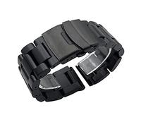 JZWCHQ Orologi cinghie, bande in acciaio inossidabile ad ispessimento solido da 5,5 mm argento 22 mm 24 mm 26 mm in metallo a fascia da polso bracciale da polso, sostituzione della fascia d'oro