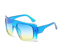 JZWCHQ Oversize One Piece Women Occhiali da Sole Fashion Vintage Sun Glasses Uomini Sfumature di Gradiente