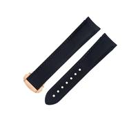 JZWCHQ Per cinturino AT150 300 de Ville Curved Watch Band da 20 mm Black Line ad alta densità Nylon Watchbands
