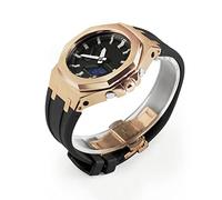 JZWCHQ per GA2100/2110 modificata 4a generazione in metallo Fluoro in gomma fluoro 2100 cinghia di orologio per GA-2100 Gusta in gomma fluoro Origine della fascia Cina