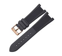 JZWCHQ Per PP Patek Philippe Silicone Watch Belt 5711 5712G Nautilus Watch Strap Interfaccia speciale 25mm*13mm Canda