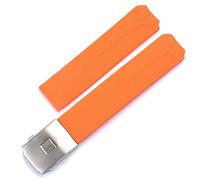 JZWCHQ Per Tissot T-Touch T013 T047 20mm Morch Silicone Gubbia Gubbia Watch Black Orange Sport Waterproof Watch Strap T091 T013420A