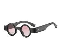 JZWCHQ Retro Piccole Donne Rotonde Femminili Occhiali da Sole Punk Sfumature Uv400 Fashion Clear Ocean Lens Eyewear Men Trending Rivets Occhiali da Sole
