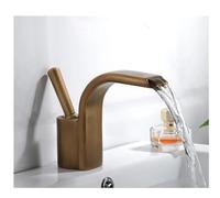 JZWCHQ Rubinetto del lavandino del bagno rubinetto caldo mixer freddo cagna mazzo montato a foro singolo tocco cromato rifinito, facile installazione