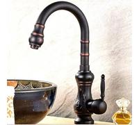 JZWCHQ Rubinetto del lavello da Cucina per la Commerciale da Fattoria, Rubinetto da Cucina retrò in Ottone, Rubinetto da Cucina in Ottone Antico, Gru a Manico Singolo