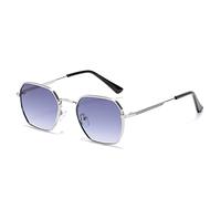 JZWCHQ Small Frame Uomini e Donne Occhiali da Sole Trend di Guida all'aperto UV400 Occhiali da Sole (Colore: E, Dimensioni: 1)
