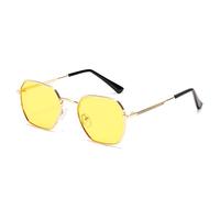 JZWCHQ Small Frame Uomini e Donne Occhiali da Sole Trend di Guida all'aperto UV400 Occhiali da Sole (Colore: E, Dimensioni: 1)