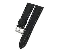 JZWCHQ Sostituzione del cinturino da orologio in tela in fibra di nylon 23 mm per blancpain cinquanta braccialetti di orologi cinghia nera