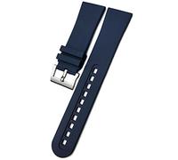 JZWCHQ Sostituzione della fascia di orologio morbido in gomma fluidori di qualità 23 mm per blancpain cinquanta fathoms 5000 5015 braccialetti di orologio cinghia nero