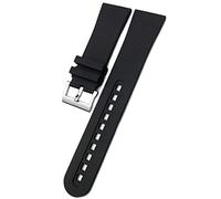 JZWCHQ Sostituzione della fascia di orologio morbido in gomma fluidori di qualità 23 mm per blancpain cinquanta fathoms 5000 5015 braccialetti di orologio cinghia nero