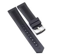 JZWCHQ Uomo Black Watchband 20mm 22mm Binghia di orologio in gomma in silicone per tag cinghia carrer per heuer fibbia drive timer cabine