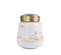 JZWCHQ Urna funebre per Ceneri per Adulti e Animali Domestici ， URN MEDICINI E MEMORIALI Grandi ， Ceramica Fatta a Mano ， Urna di sepoltura/#12