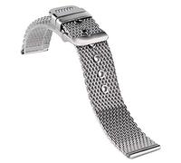 JZWCHQ Watch Snug Silver 20 mm/22 mm/24 mm a fascia in acciaio inossidabile a fascia orologi Braccialetti di sostituzione del braccialetti per perno di ricambio Bracciale