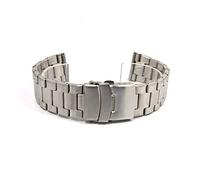 JZWCHQ Watch Strap in acciaio inossidabile Watch Band 20mm 22mm Bracciale da poltronaio in metallo a doppia pressa.