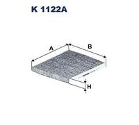 K 1122A FILTRON Filtro, Aria abitacolo per ABARTH,CHRYSLER,FIAT,FORD,LANCIA