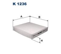 K 1236 FILTRON Filtro, Aria abitacolo per DAIHATSU,FIAT,HINO,SUBARU,SUZUKI,TOYOT