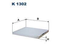 K 1302 FILTRON Filtro, Aria abitacolo per NISSAN