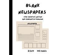 K a Marabel Blank Newspapers for Creative Writing and Imaginative Dr (Tascabile)