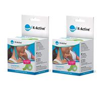 K-Active Kinesiology Tape Classic VERDE, idrorepellente e ipoallergenico, 50 mm x 5 m, 2 rotolo