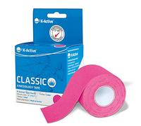 K-Active Tape Classic, nastro kinesiotapes super delicato sulla pelle, impermeabile, nastro kinesiologico per sport e terapia, tenuta extra lunga, 5 cm x 5 m, colore rosa