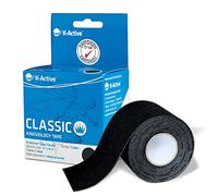 K-Active Tape Classic | Tape kinesiologico delicato sulla pelle | impermeabile | Taping kinesiologico per sport e terapia, a lunga tenuta | [5cmx5m] nero
