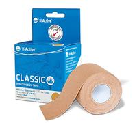 K-Active Tape Classic | Tape kinesiologico delicato sulla pelle | impermeabile | Taping kinesiologico per sport e terapia, a lunga tenuta | [5cmx5m] beige