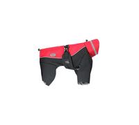 K-Bau Impermeabile Antivento Nero-Rosso
