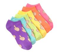K BELL Middle Finger Womens Calzini alla Caviglia - Set of 6 Pairs