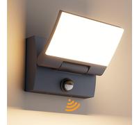 K-Bright 30W Applique da esterno con sensore di movimento,Antracite,3000K
