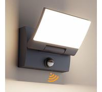 K-Bright 30W Applique da esterno con sensore di movimento,Antracite,4000K