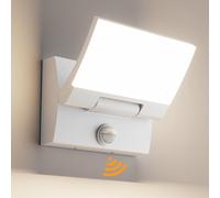 K-Bright 30W Applique da esterno con sensore di movimento,Bianco,4000K