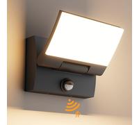 K-Bright 30W LED Applique Esterno/Interno con Sensore di Movimento Nero