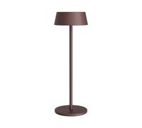 K-Bright 32.5cm Lampada da tavolo, Protezione IP54 Lampada Led Ricaricabile senza fili, Adatto A Cena, Lettura, Camera, Giardino E Tanto In Piu (Rosso ruggine)
