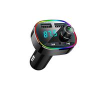 (K)Car Bluetooth FM Trasmettitore Modulatore Adattatore per Chiamate Vivavoce Auto AUX Caricabatterie Lettore