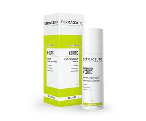 K Ceutic | Crema viso lenitiva e riparatrice | Cura concentrata post-trattamento | Anti-arrossamento Pelle danneggiata | Complesso K, Vitamine C E | Protezione UV SPF 50 | Ipoallergenico | 30ml |