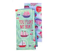 K chenhandt cher aus Baumwolle zum Valentinstag ""You Float My Boat"" 2er-Set
