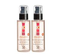 K-Cheratina Liquida, Set da 2 Siero Professionale con Cheratina Idrolizzata e Olio di Argan per Capelli Danneggiati, Trattamento Professionale Idratante e Ristrutturante, 2 Confezioni da 100 ml