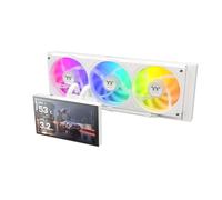 Thermaltake ST360 Ultra Snow | Raffreddamento ad acqua all-in-one da 360 mm | Display IPS LCD da 7 pollici | Ventola ARGB singola | Pompa ad alte prestazioni | Snow Edition | Supporto Intel/AMD
