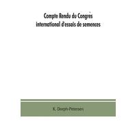 K Dorph-Peterse Compte rendu du Congrès international d'essais de s (Tascabile)