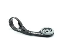 K-edge Max Xl Wahoo Handlebar Cycling Computer Mount 35 Mm Argento Black Anodize