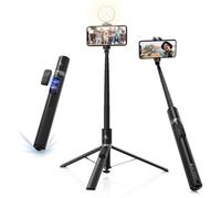 K&F CONCEPT 1,72M Treppiede Bastone Selfie Alluminio Con Luce LED