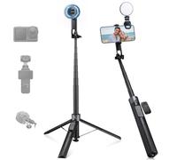 K&F CONCEPT 180cm Treppiede Bastone Selfie con Luce Di Riempimento