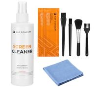 K&F CONCEPT 250ML Spray Pulitore Schermo,Panno Microfibra x3,4 Spazzole