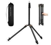 K&F CONCEPT 2m Fotografia Luce Treppiede, Reversibile Lampada In Alu Treppiede Regolabile, Treppied Cellulare Con 1/4 "Vite E Treppied Borsa per Fotocamera Stroboscopica,5kg Carico