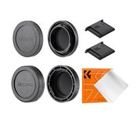 K&F Concept 2pack Tappo Corpo e Coperchio Posteriore per Obiettivo Compatibile con Olympus E-M1X E-M1 II E-M5 III E-M10 IV E-PL9 E-PL8 E-P7, Panasonic GH5 GH5 II G9 G95 G9L G85 GX9