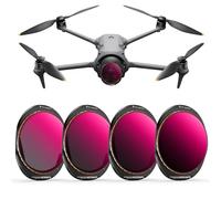 K&F Concept 4 Pack ND/PL Set di Filtri Compatibili con DJI Mavic 4 Pro, Vetro HD Multirivestito, Nessun Colore e Rimozione dell'abbagliamento, Includono ND8/PL ND16/PL ND32/PL ND64/PL