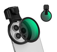 K&F CONCEPT 58mm Kit Filtro per Telefono Obiettivo Press-Type ND2-32, Filtro a Densità Neutra Multistrato, Compatibile con iPhone 17/16/15/14/13/12, 16/15/14/13/12 Pro e Pro Max, Samsung