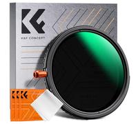K&F CONCEPT 58mm Nano-Klear Filtro 3 In 1 Funzione CPL & Black Mist 1/4 & Variabile ND2-32 con 3 Panni di Pulizia per Obiettivo Fotocamera, Filtro in Vetro Ottico con 18 Strati Nano Rivestimento