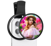 K&F Concept 67mm Clip-on Filtro Black Mist 1/4 con Un Panni di Puliziaper per Cellulare,18 Strati di Nano Rivestimento, Compatibile con iPhone 17/16/15, Samsung e la Maggior Parte