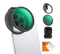 K&F Concept 67mm Clip-on Filtro Magnetico Variabile ND2-32 per Cellulari Telecamera,Filtro ND Variabile per Telefono con Clip Compatibile con iPhone 15 Pro Max 14 13 12 11